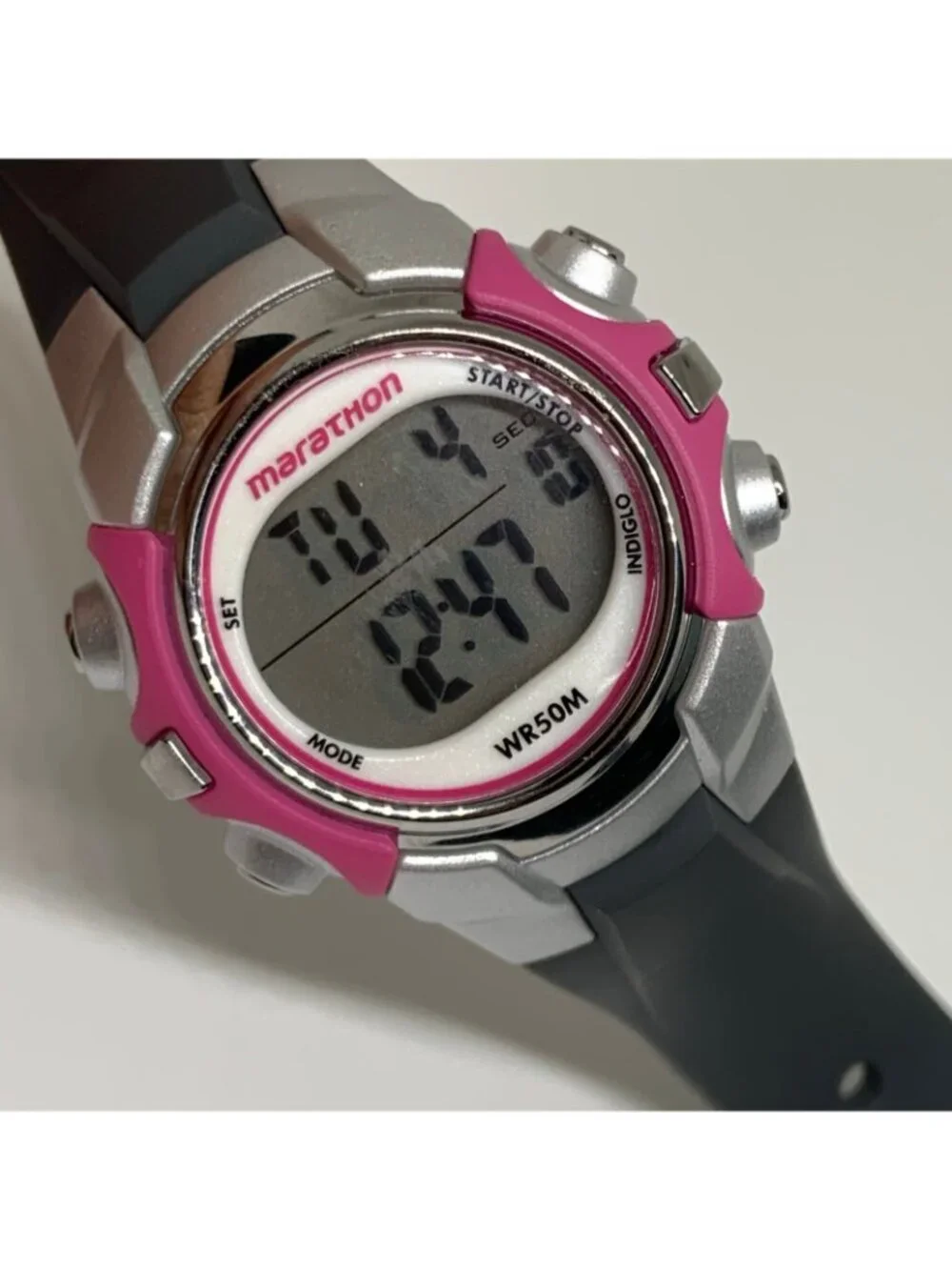 Marathon digital women’s watch two tone 33mm quartz multifunction 50MWR running
